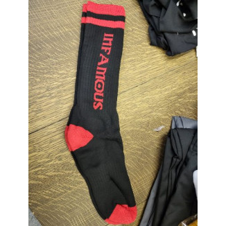 Infamous Socks Black Red
