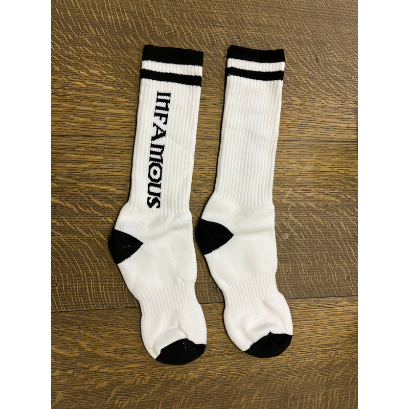 Infamous Socks White Black