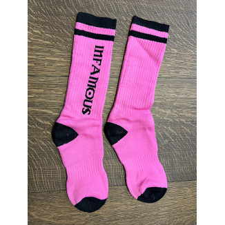 Infamous Socks Pink Black